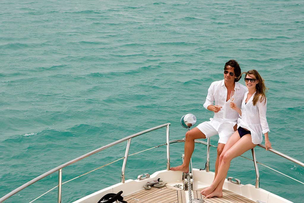 Romantic Couple Date on a Yacht in Dubai