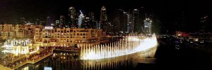 Dubai fountain Show at night photos