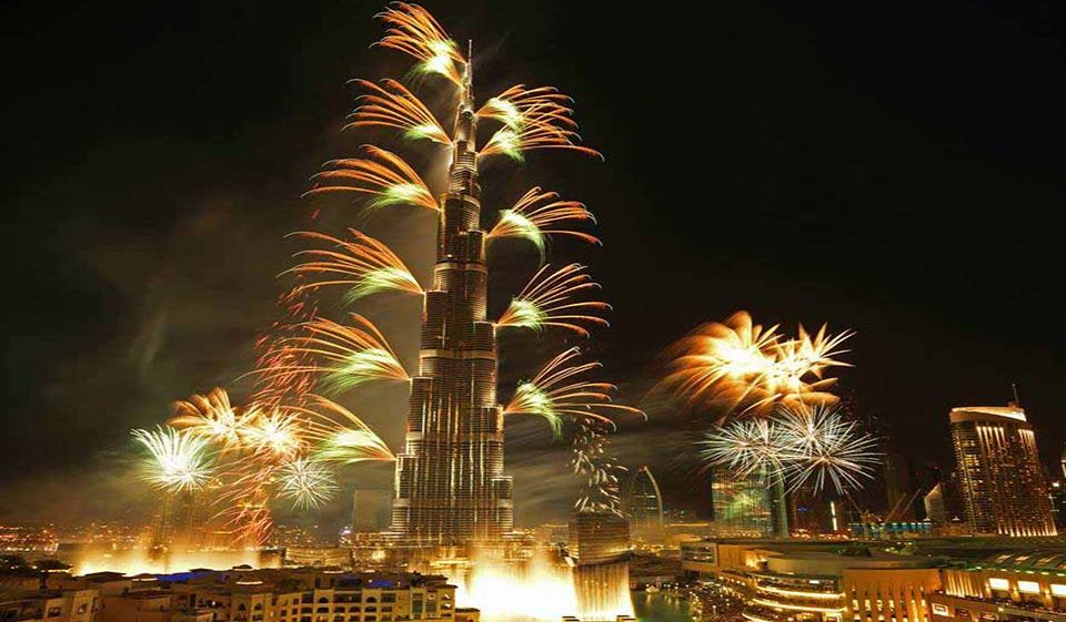  Burj Khalifa Fireworks