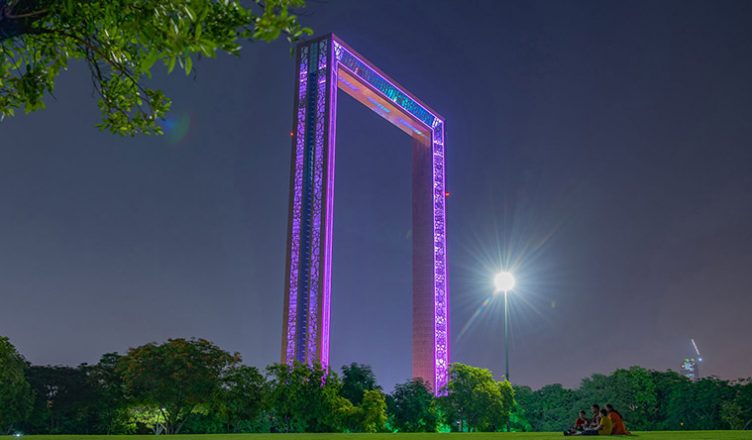 Night View of Dubai Frame