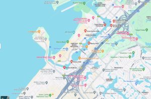 Dubai Marina Walk map