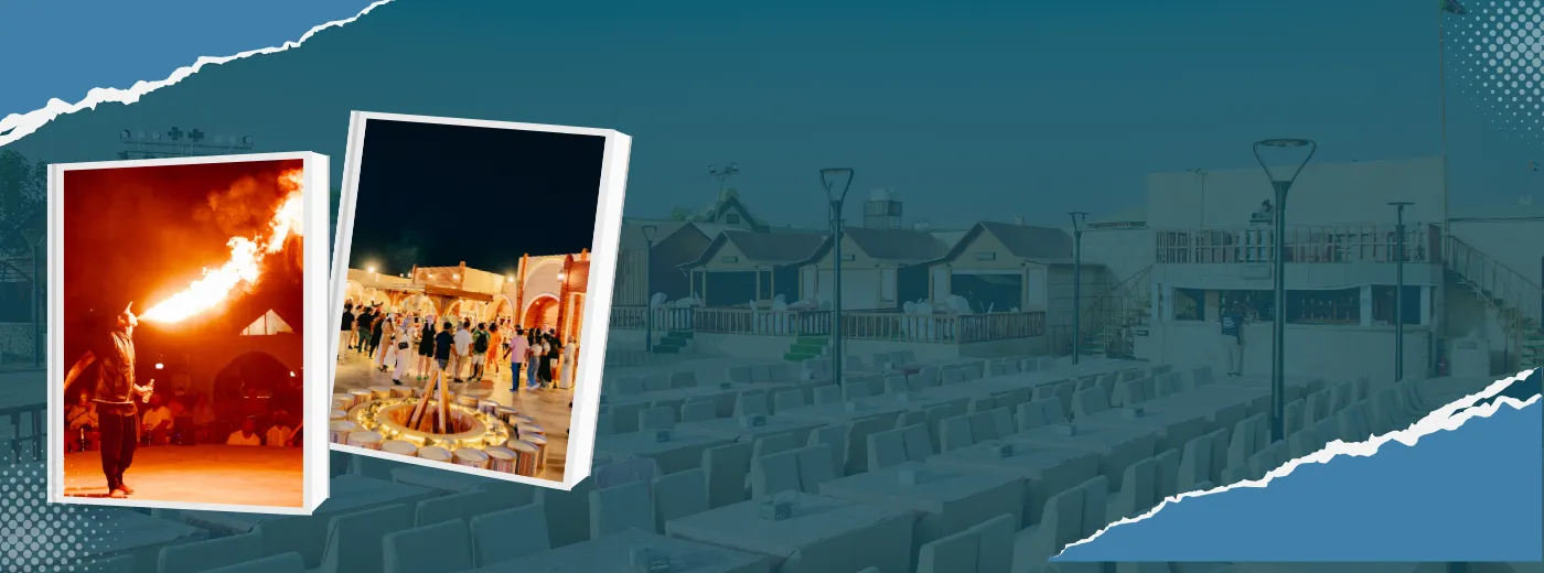 Dinner in Desert Banner