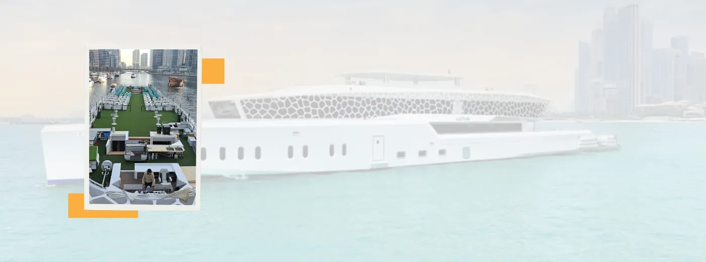 Lotus Mega Yacht Dinner Cruise Banner